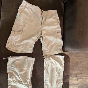 Columbia Beige Omni-Shade Convertible Pants